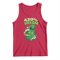 Funny St. Patrick's Day Cannabis Tank Top 420% Irish Weed