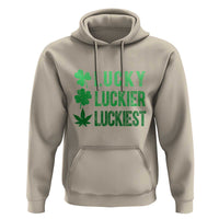 Funny St. Patrick's Day Weed Hoodie Lucky Luckiest Cannabis Shamrock