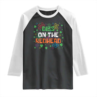 Funny St. Patrick's Day Raglan Shirt Dibs On The Redhead
