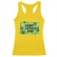 Funny Happy St. Patrick's Day Racerback Tank Top