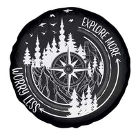 Camping Lover Spare Tire Cover Explore More Worry Less Adventure Outdoor Hiking Mountains Climber TS09