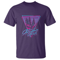 Camping Lover T Shirt Adventure Awaits Outdoors Hiking Mountains Climber - Wonder Print Shop
