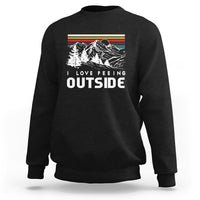 Funny Camping Sweatshirt I Love Peeing Outside Nature Lover Hiking Men - Wonder Print Shop