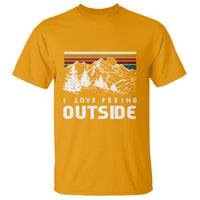 Funny Camping T Shirt I Love Peeing Outside Nature Lover Hiking Men - Wonder Print Shop