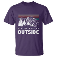 Funny Camping T Shirt I Love Peeing Outside Nature Lover Hiking Men - Wonder Print Shop
