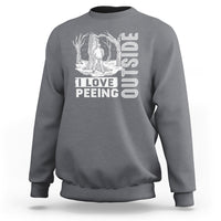 Funny Camping Sweatshirt I Love Peeing Outside Nature Lover Hiking Men - Wonder Print Shop
