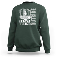 Funny Camping Sweatshirt I Love Peeing Outside Nature Lover Hiking Men - Wonder Print Shop