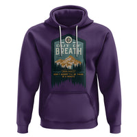 Hiking Society Hoodie Out Of Breath Don't Worry I'll Be There In A Minute Retro Vintage - Wonder Print Shop