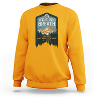 Hiking Society Sweatshirt Out Of Breath Don't Worry I'll Be There In A Minute Retro Vintage - Wonder Print Shop