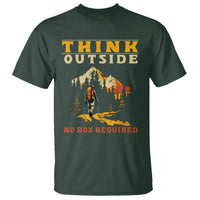 Nature Lover T Shirt Think Outside No Box Required - Wonder Print Shop