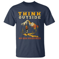 Nature Lover T Shirt Think Outside No Box Required - Wonder Print Shop