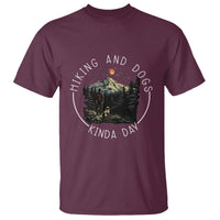 Hiking And Dogs T Shirt Kinda Day Outdoor Lover Dog Owner - Wonder Print Shop