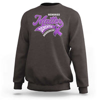 Dementia Awareness Sweatshirt Memories Matter Purple Ribbon Alzheimer - Wonder Print Shop