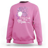 Alzheimer Awareness Sweatshirt I Wear Purple For My Mom Dementia - Wonder Print Shop