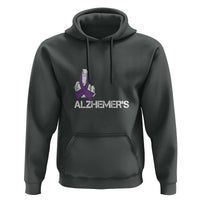 Fuck Alzheimer's Dementia Purple Ribbon Hoodie - Wonder Print Shop