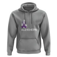 Fuck Alzheimer's Dementia Purple Ribbon Hoodie - Wonder Print Shop