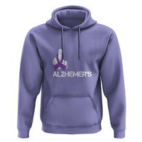 Fuck Alzheimer's Dementia Purple Ribbon Hoodie - Wonder Print Shop