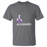 Fuck Alzheimer's Dementia Purple Ribbon T Shirt - Wonder Print Shop