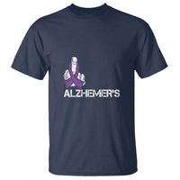 Fuck Alzheimer's Dementia Purple Ribbon T Shirt - Wonder Print Shop