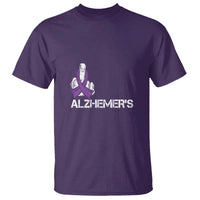 Fuck Alzheimer's Dementia Purple Ribbon T Shirt - Wonder Print Shop