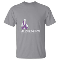 Fuck Alzheimer's Dementia Purple Ribbon T Shirt - Wonder Print Shop