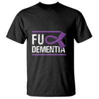 Fuck Dementia Alzheimer Purple Ribbon T Shirt - Wonder Print Shop