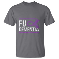 Fuck Dementia Alzheimer Purple Ribbon T Shirt - Wonder Print Shop