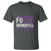 Fuck Dementia Alzheimer Purple Ribbon T Shirt - Wonder Print Shop