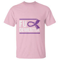 Fuck Dementia Alzheimer Purple Ribbon T Shirt - Wonder Print Shop