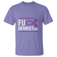 Fuck Dementia Alzheimer Purple Ribbon T Shirt - Wonder Print Shop