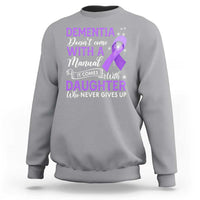 Alzheimer Awareness Sweatshirt Dementia Comes With A Daughter Who Never Gives Up - Wonder Print Shop
