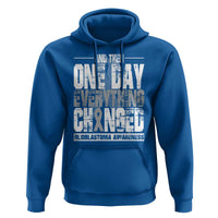 Glioblastoma Awareness Hoodie One Day Everything Changed Brain Tumor - Wonder Print Shop