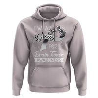 I Wear Gray For Brain Tumor Awareness Hoodie - Wonder Print Shop