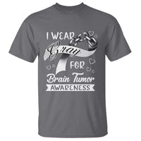 I Wear Gray For Brain Tumor Awareness T Shirt - Wonder Print Shop
