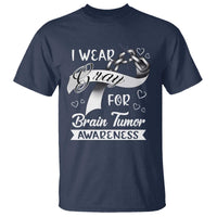 I Wear Gray For Brain Tumor Awareness T Shirt - Wonder Print Shop