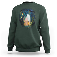 Ghost Sweatshirt Ghost In The Forest Shirt - Wonder Print Shop