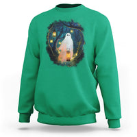 Ghost Sweatshirt Ghost In The Forest Shirt - Wonder Print Shop