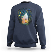 Ghost Sweatshirt Ghost In The Forest Shirt - Wonder Print Shop