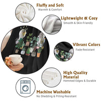 Ghost Garden Halloween Gardener Gardening Throw Blanket - Wonder Print Shop