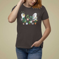 Ghost Garden Halloween Gardener Gardening T Shirt For Women - Wonder Print Shop