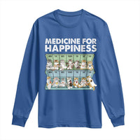 Mental Health Long Sleeve Shirt Medicine Fot Happiness Cute Cat