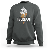 Halloween Sweatshirt I Scream Ice Cream Ghost - Wonder Print Shop