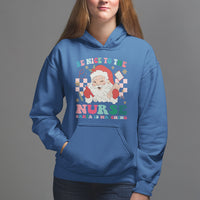 Be Nice To The Nurse Santa is Watching Christmas Hoodie - Wonder Print Shop