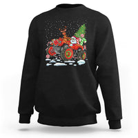 Construction Excavator Christmas Tree Light Sweatshirt - Wonder Print Shop