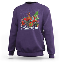 Construction Excavator Christmas Tree Light Sweatshirt - Wonder Print Shop
