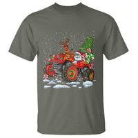 Construction Excavator Christmas Tree Light T Shirt - Wonder Print Shop