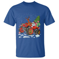 Construction Excavator Christmas Tree Light T Shirt - Wonder Print Shop