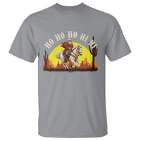 Cowboy Santa Claus Riding A Horse Ho Ho Hi Hi T Shirt - Wonder Print Shop