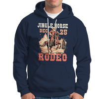 Vintage Jingle Horse Rodeo Funny Howdy Western Christmas Hoodie - Wonder Print Shop