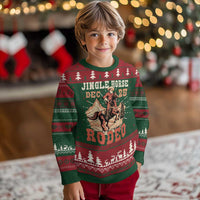 Xmas Cowboy Ugly Christmas Sweater Vintage Jingle Horse Rodeo Funny Howdy Western - Wonder Print Shop